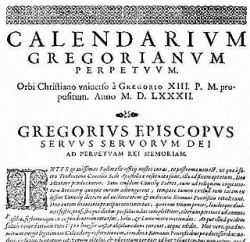 Calendario gregoriano
